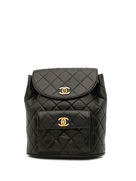 chanel backpack size chart|pre owned Chanel backpack.